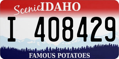 ID license plate I408429