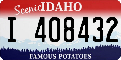 ID license plate I408432