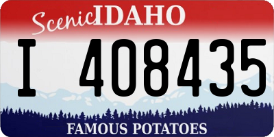 ID license plate I408435