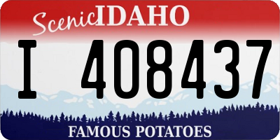 ID license plate I408437