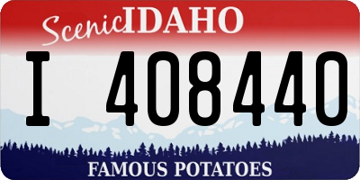 ID license plate I408440