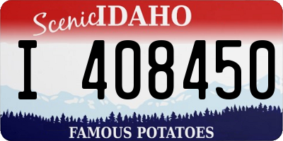ID license plate I408450