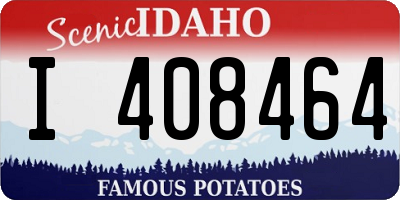 ID license plate I408464