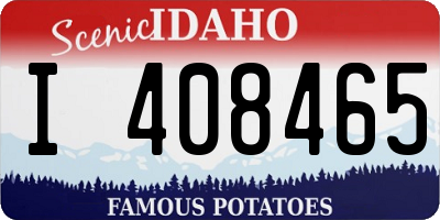 ID license plate I408465