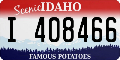 ID license plate I408466