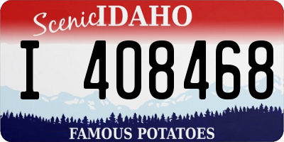 ID license plate I408468