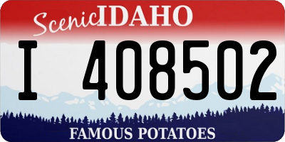 ID license plate I408502