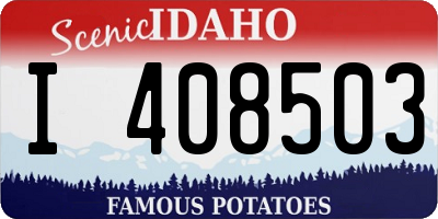 ID license plate I408503