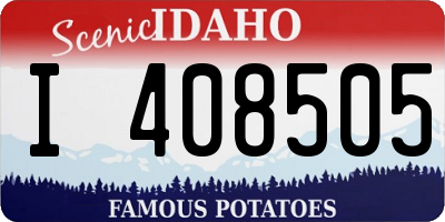 ID license plate I408505