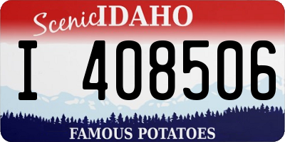 ID license plate I408506