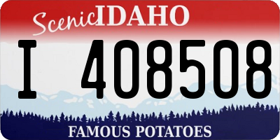 ID license plate I408508