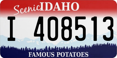 ID license plate I408513
