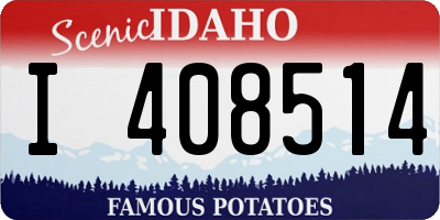 ID license plate I408514