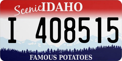 ID license plate I408515