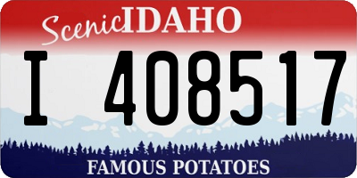 ID license plate I408517