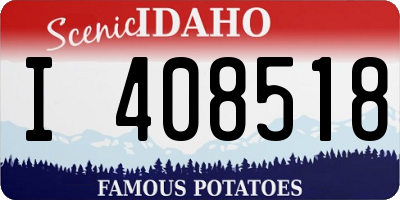 ID license plate I408518