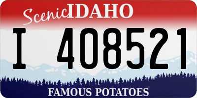 ID license plate I408521