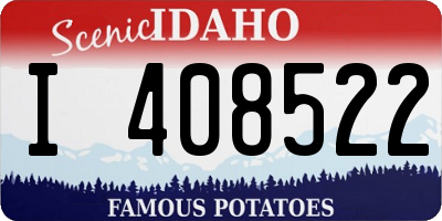 ID license plate I408522