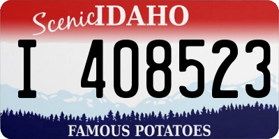 ID license plate I408523