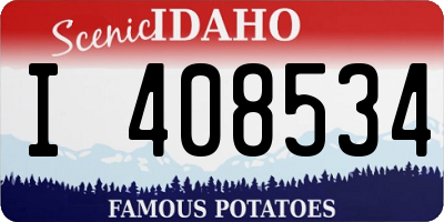 ID license plate I408534