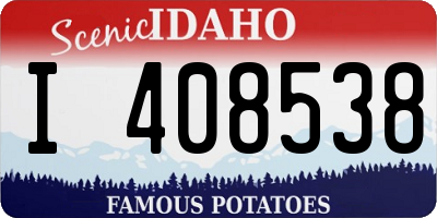 ID license plate I408538