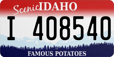ID license plate I408540