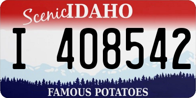 ID license plate I408542
