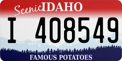 ID license plate I408549