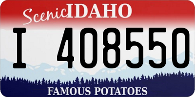 ID license plate I408550