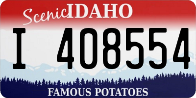 ID license plate I408554