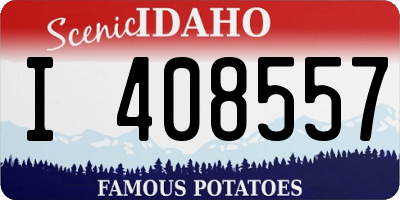 ID license plate I408557
