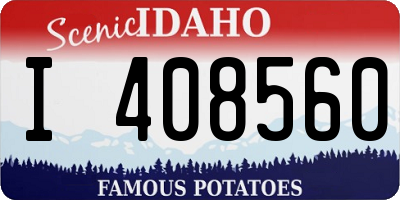 ID license plate I408560