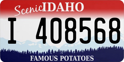 ID license plate I408568