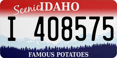 ID license plate I408575