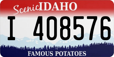 ID license plate I408576