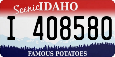 ID license plate I408580