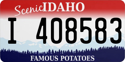 ID license plate I408583