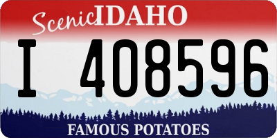 ID license plate I408596