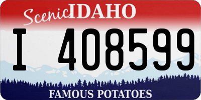 ID license plate I408599
