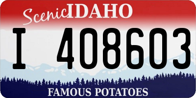 ID license plate I408603