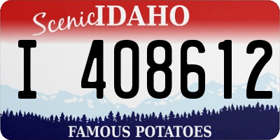 ID license plate I408612