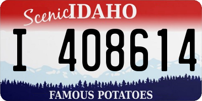 ID license plate I408614