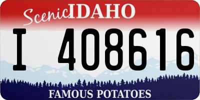 ID license plate I408616