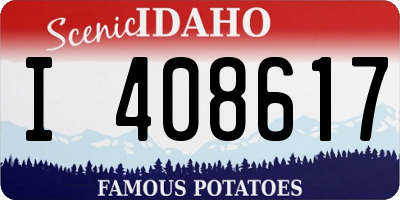 ID license plate I408617