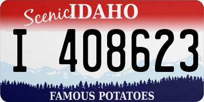 ID license plate I408623