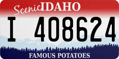 ID license plate I408624