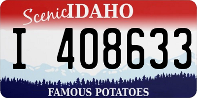 ID license plate I408633