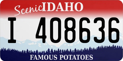 ID license plate I408636