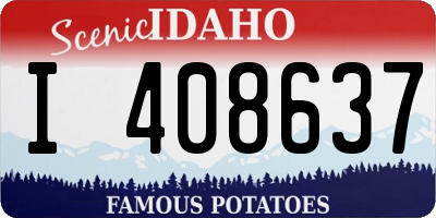 ID license plate I408637