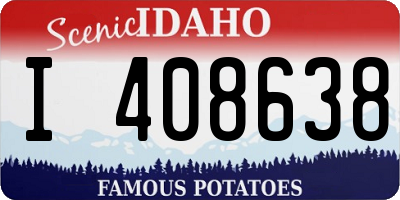 ID license plate I408638